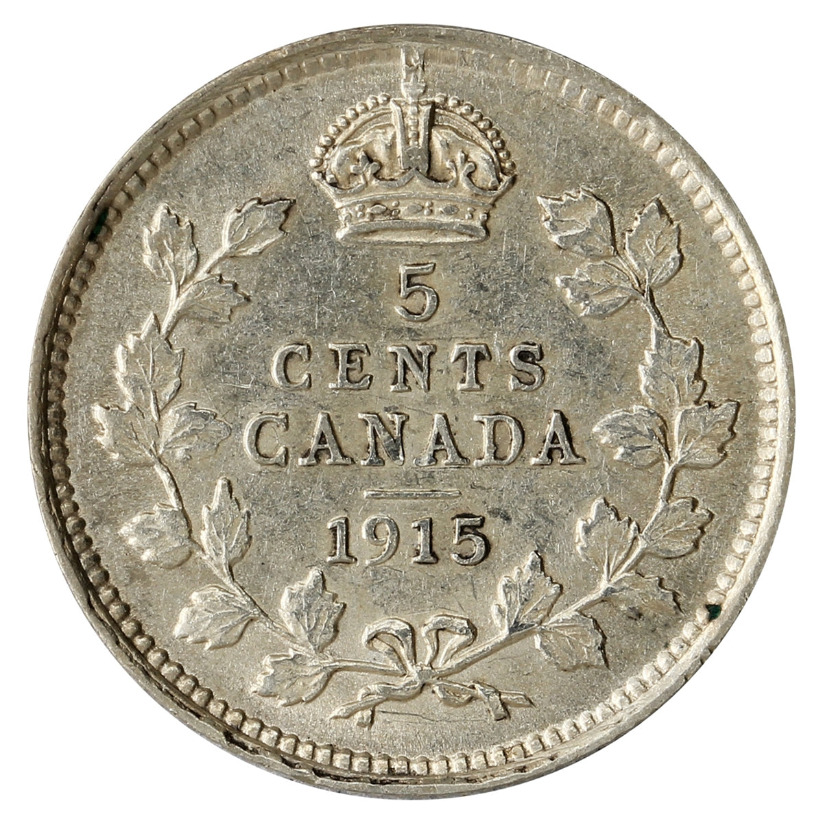 1915 Canada 5-cents EF-AU (EF45) $