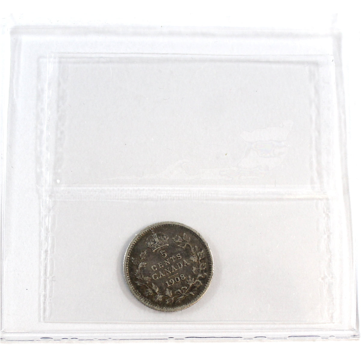 1908 Small 8 Canada 5-cents ICCS Certified VF30