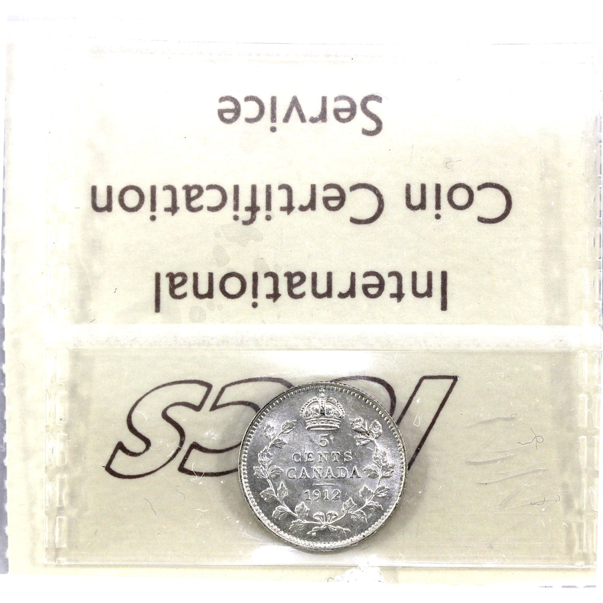 1912 Canada 5-cents ICCS Certified MS62