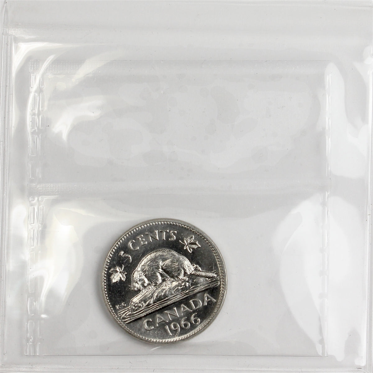 1966 Canada 5-cents ICCS Certified MS64