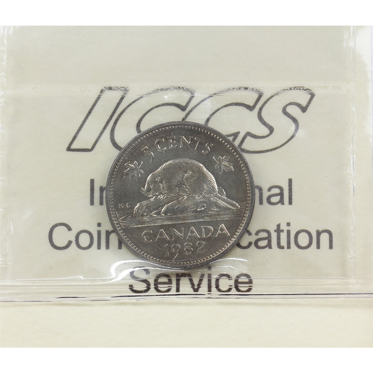 1982 Canada 5-cents ICCS Certified MS65