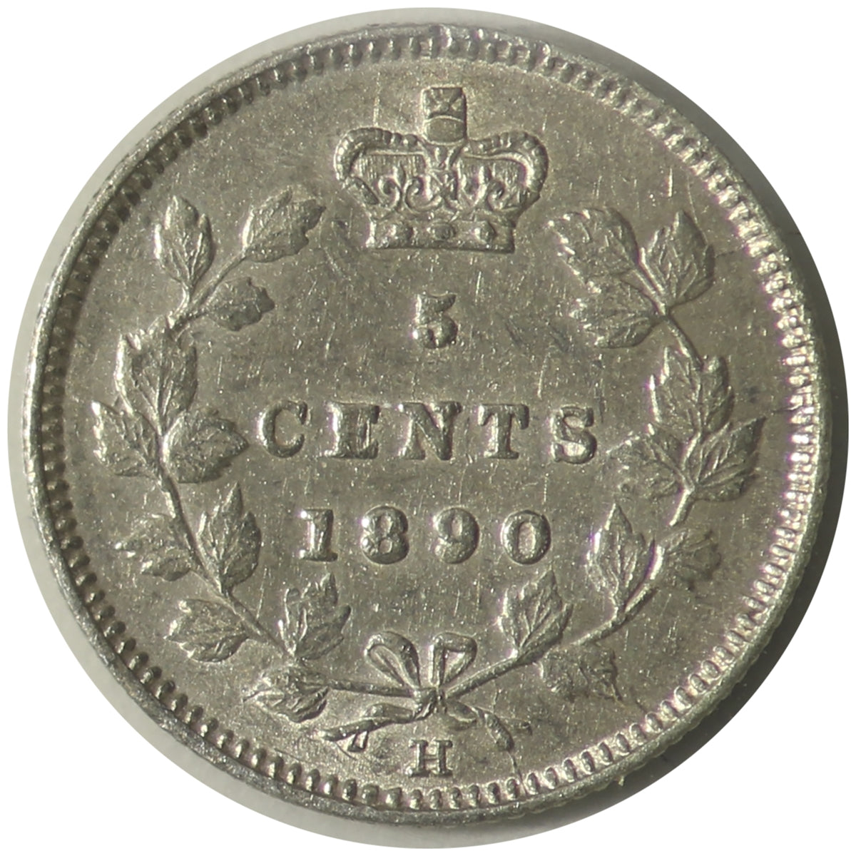 1890H Canada 5-cents ICCS Certified EF45