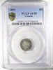 1899 Canada 5-cents PCGS Certified AU55