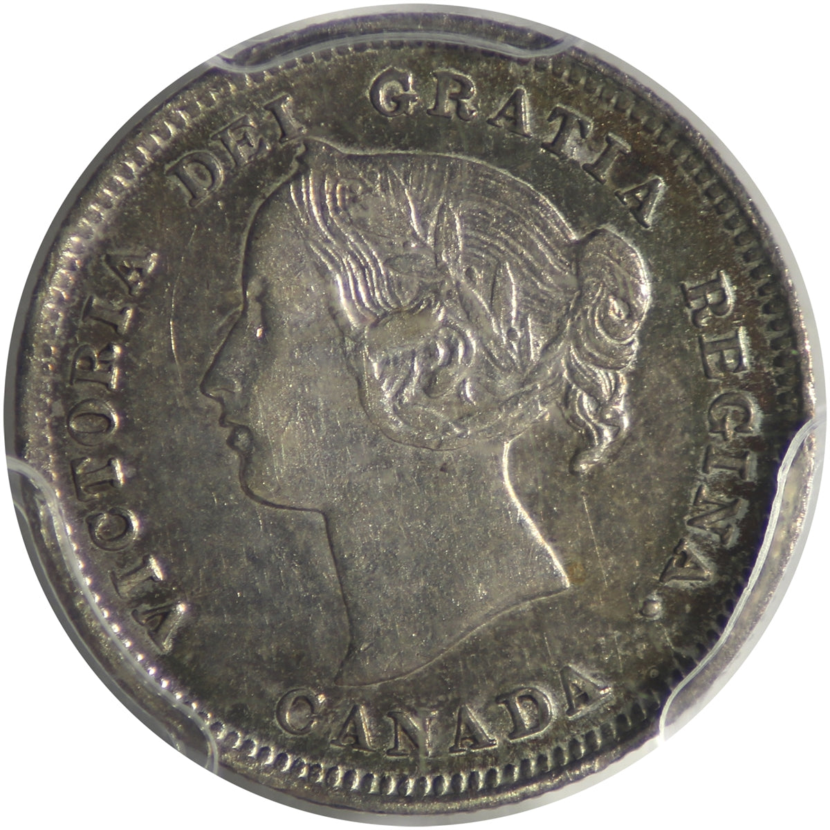 1899 Canada 5-cents PCGS Certified AU55
