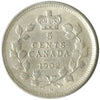 1902H Small H Canada 5-cents ICCS Certified AU50