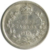 1910 Pointed Leaves Canada 5-cents ICCS Certified AU58