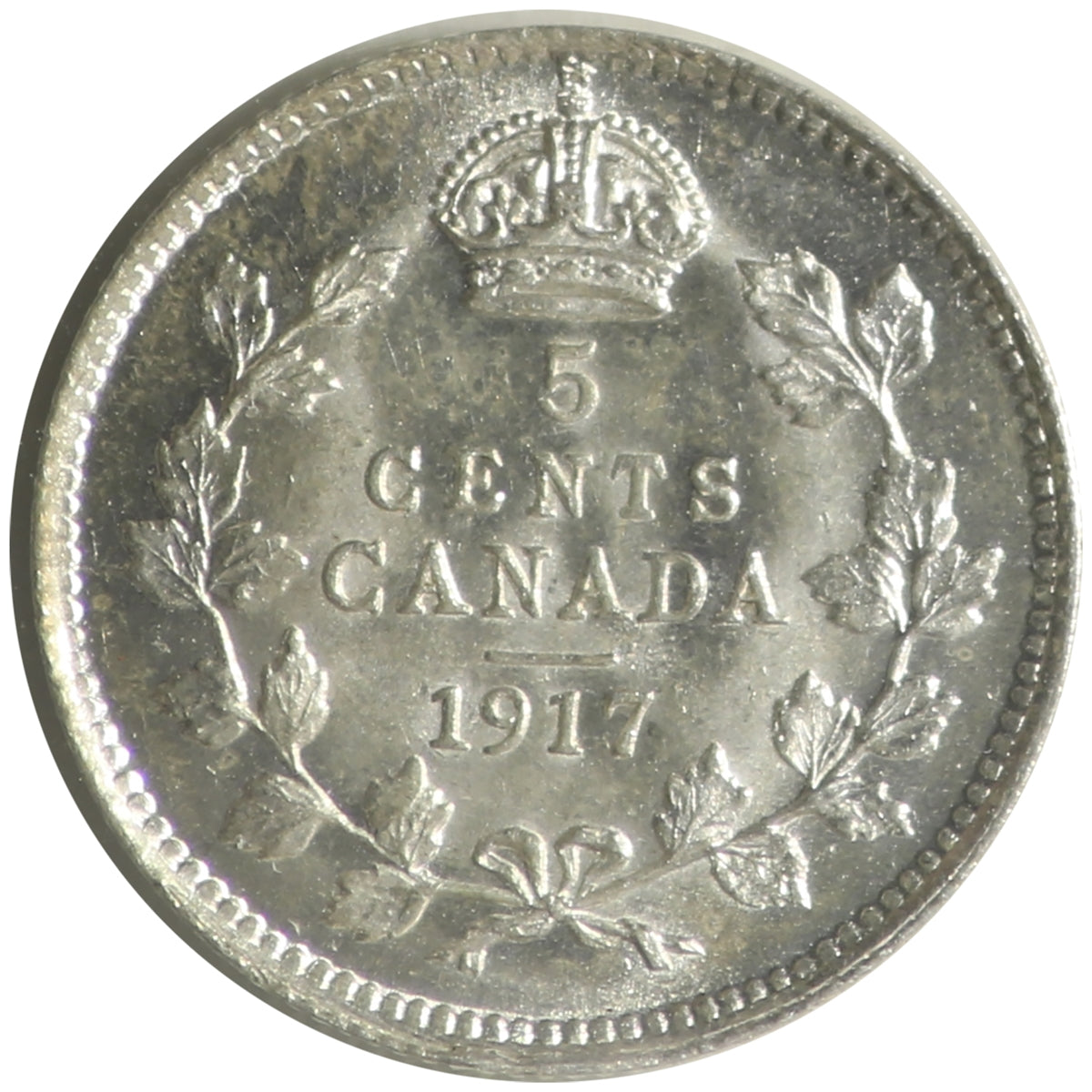 1917 Canada 5-cents ICCS Certified MS63