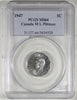 1947 Maple Leaf Canada 5-cents PCGS Certified MS64 Pittman Sale