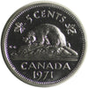 1971 Canada 5-cents ICCS Certified PL64 Heavy Cameo