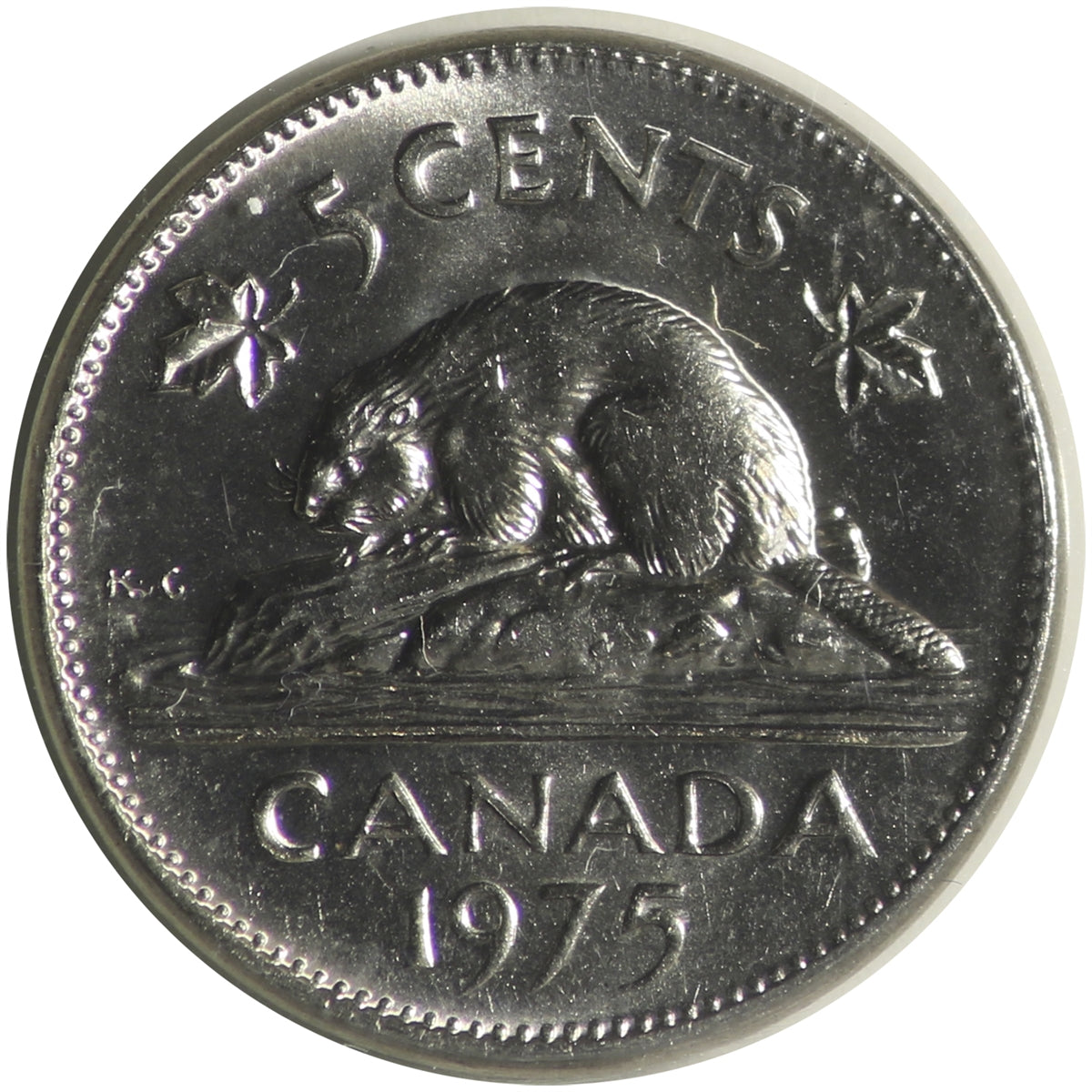 1975 Canada 5-cents ICCS Certified MS64
