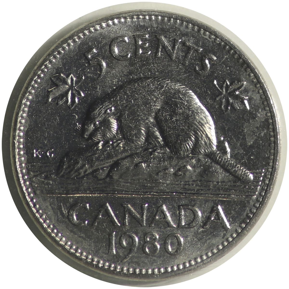 1980 Canada 5-cents ICCS Certified MS64