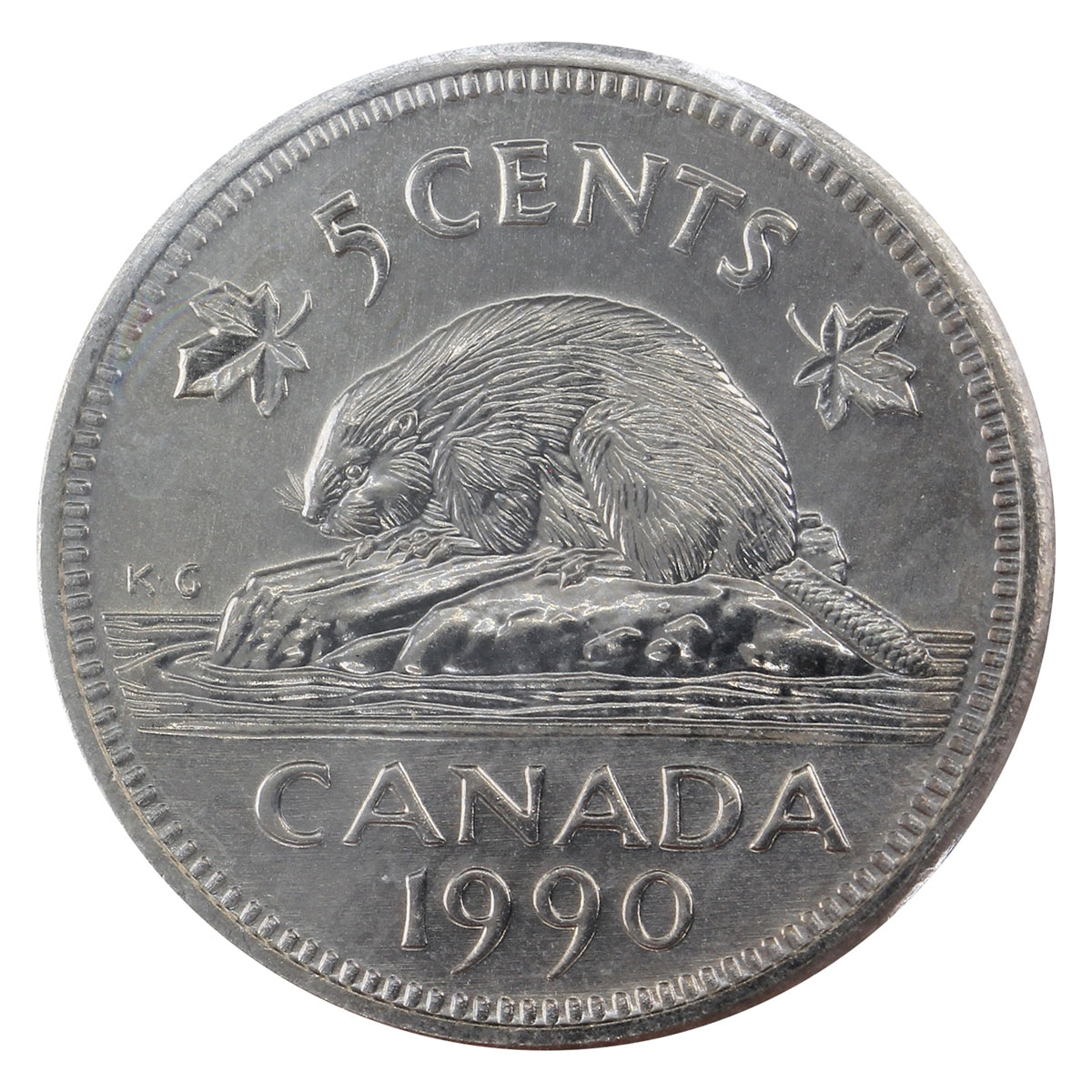 1990 Canada 5-cents ICCS Certified MS66