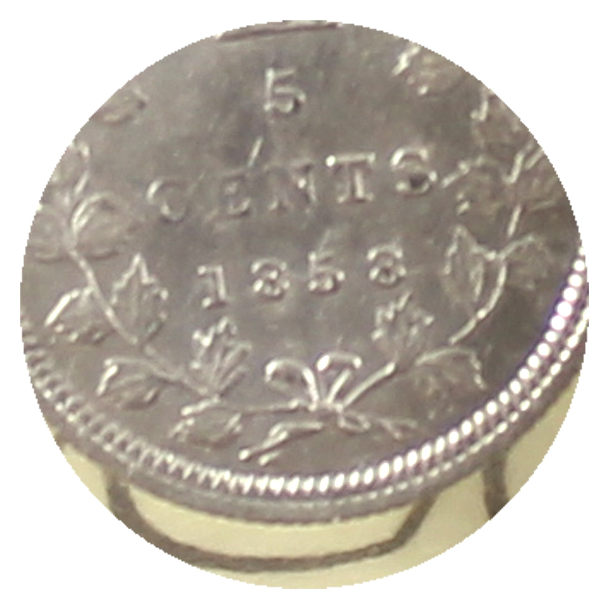 1858 Small Date Canada 5-cents ICCS Certified VF30