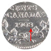 1908 Small 8 Canada 5-cents ICCS Certified EF40