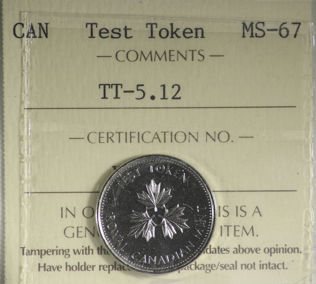 (2004) Canada 5-cents Test Token TT-5-12 ICCS Certified MS67