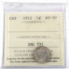 1912 Canada 5-cents ICCS Certified AU50