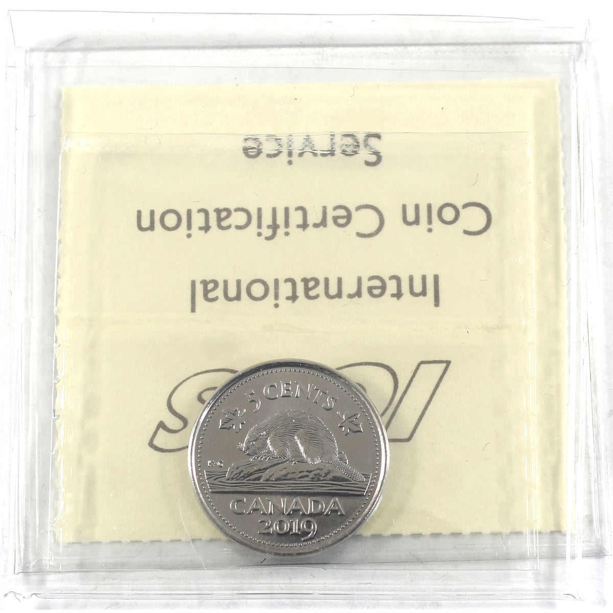2019 Canada 5-cents ICCS Certified MS65