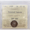 1909 Pointed Leaves Canada 5-cents ICCS Certified VF30