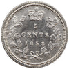 1858 Small Date Canada 5-cents Choice Brilliant Uncirculated (MS64) $