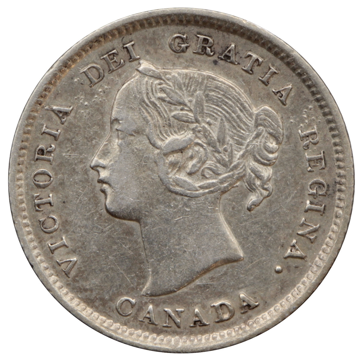 1898 Canada 5-cents Extra Fine (EF40) $