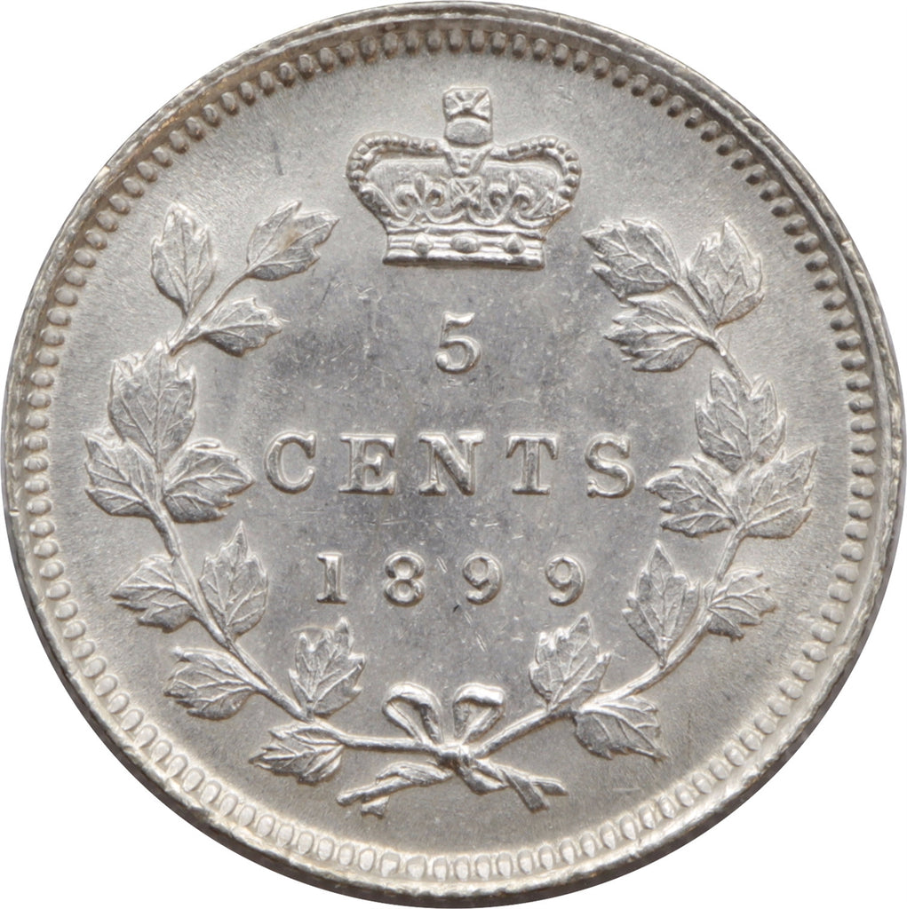 1899 Canada 5-cents Brilliant Uncirculated (MS63) $