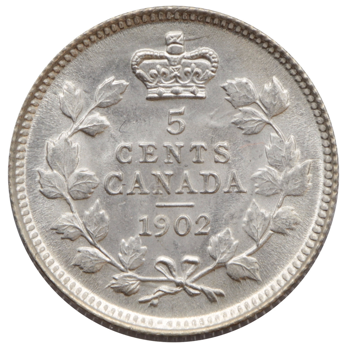 1902 Canada 5-cents Gem Brilliant Uncirculated (MS65) $