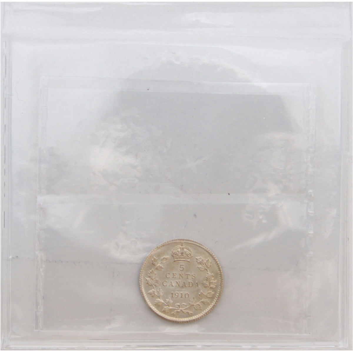 1910 Pointed Leaves Canada 5-cents ICCS Certified MS64 (XLK 253)