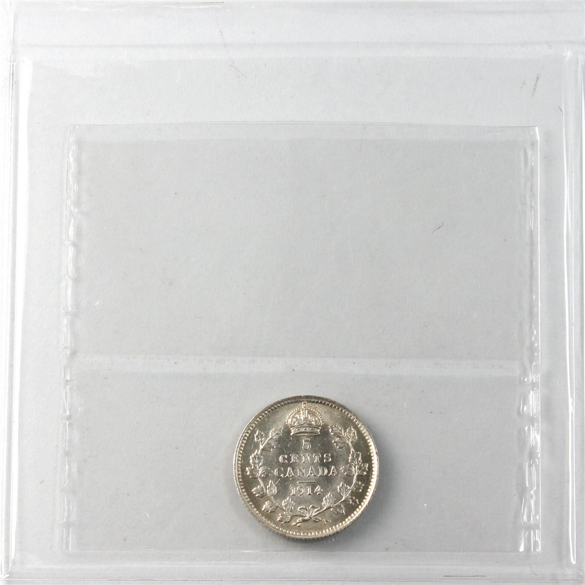 1914 Canada 5-cents ICCS Certified MS63