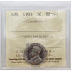 1935 Canada 5-cents ICCS Certified EF40