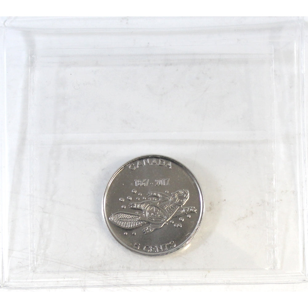 2017 Canada 150th 5-cents ICCS Certified MS65