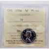 1954 SF Canada 5-cents ICCS Certified PL-64