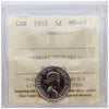 1955 Canada 5-cents ICCS Certified MS63