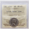 1964 Extra Water Line Canada 5-cents ICCS Certified EF45