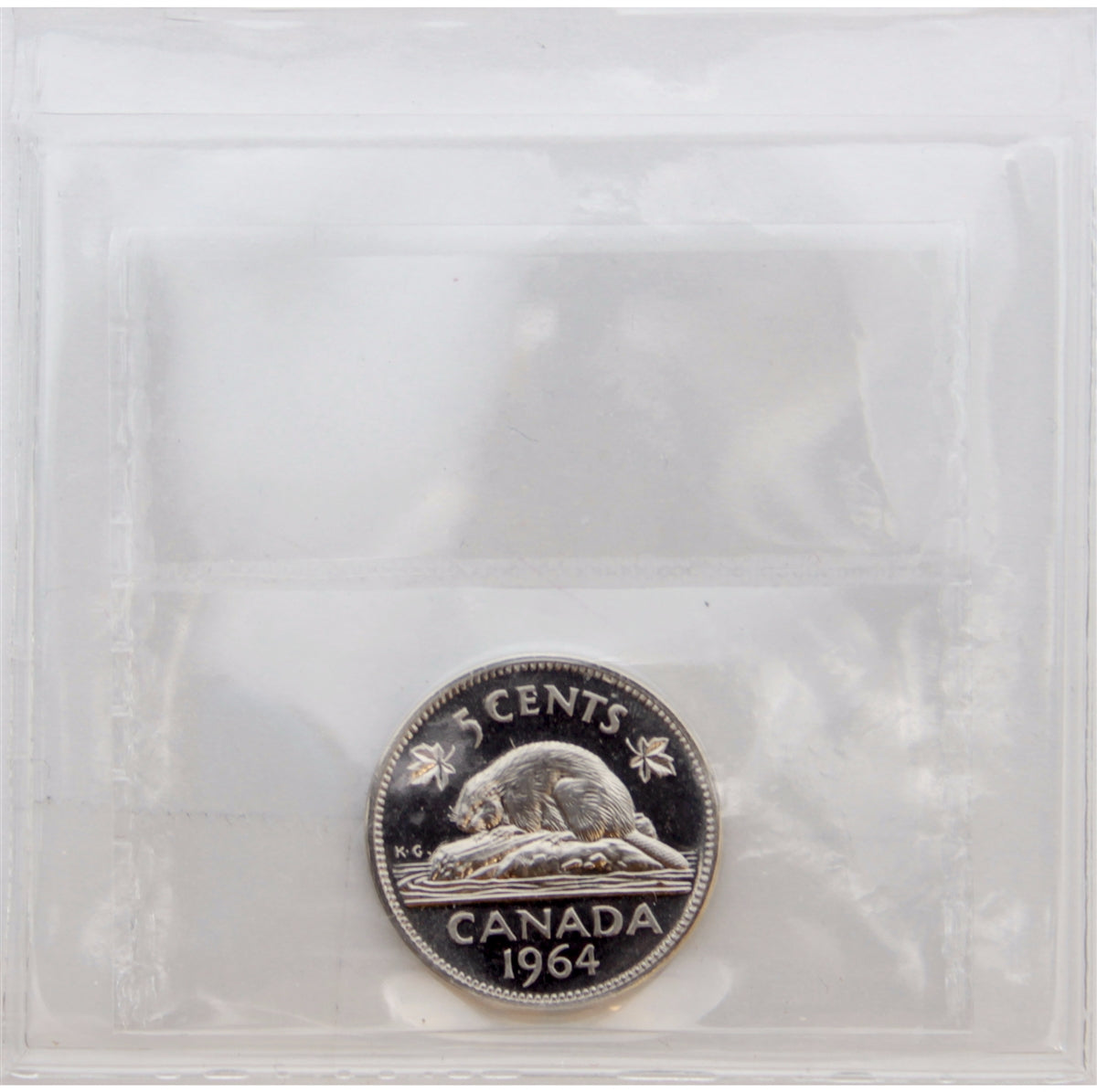 1964 Canada 5-cents ICCS Certified PL65 Ultra Heavy Cameo