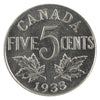 1933 Canda Canada 5-cents UNC+ (MS62) $