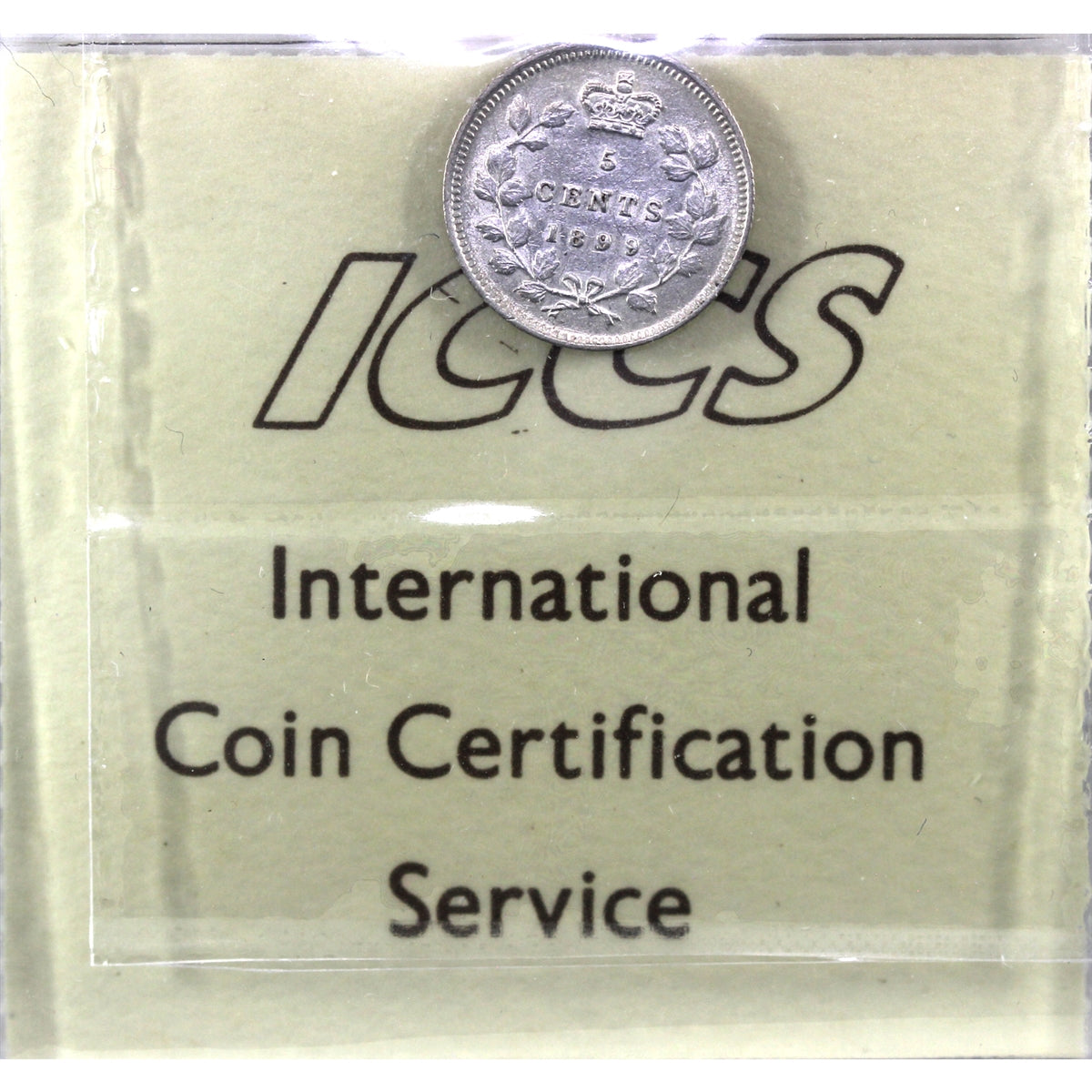 1899 Canada 5-cents ICCS Certified EF40