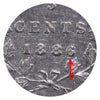 1886 Large 6 Canada 5-cents ICCS Certified EF40