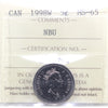 1998W Canada 5-cents ICCS Certified MS65 NBU