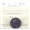2001 Canada 5-cents ICCS Certified MS64