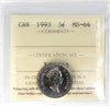 1993 Canada 5-cents ICCS Certified MS64