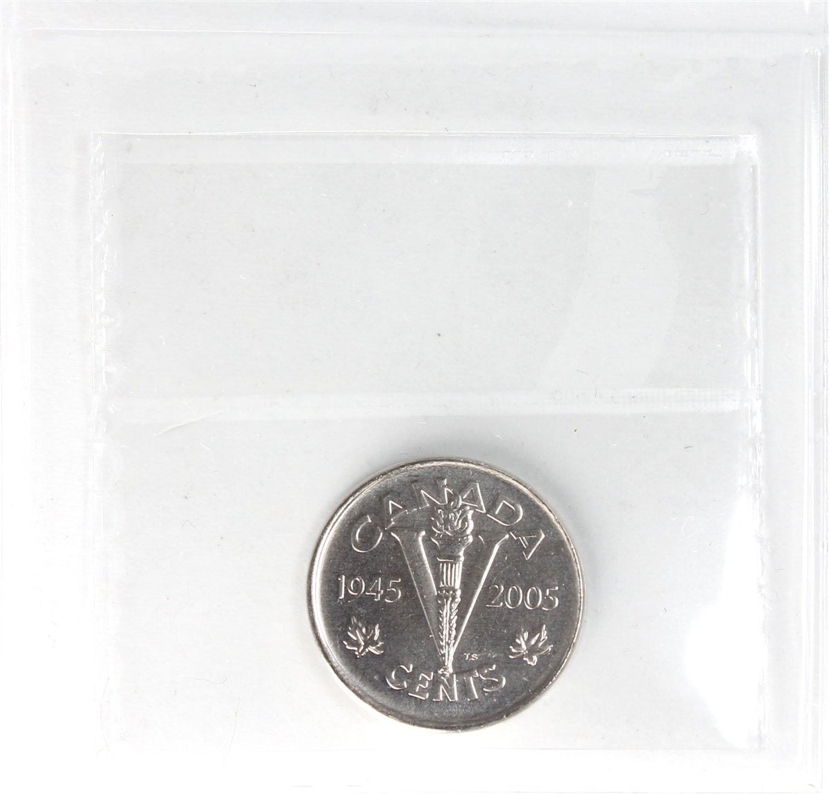 2005P VE Day Canada 5-cents ICCS Certified MS64