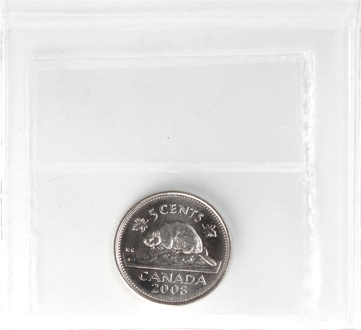 2008 Canada 5-cents ICCS Certified MS64