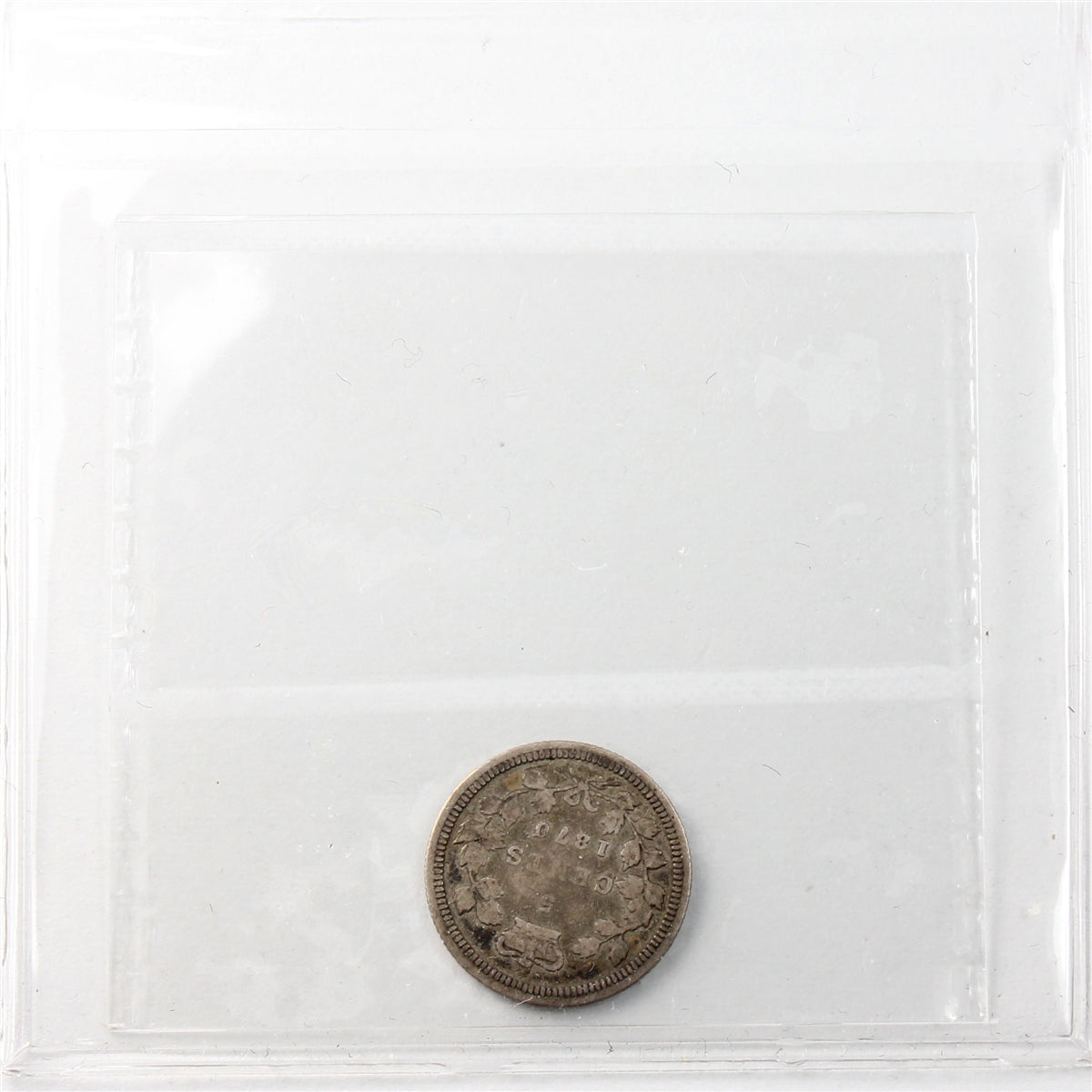 1870 Flat Border Canada 5-cents ICCS Certified VG8