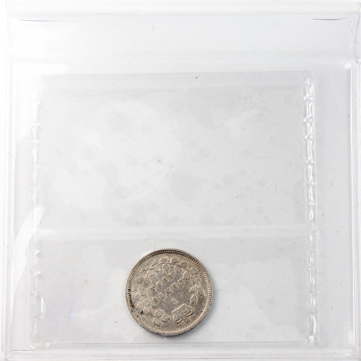 1892 Obv. 2 Canada 5-cents ICCS Certified F15