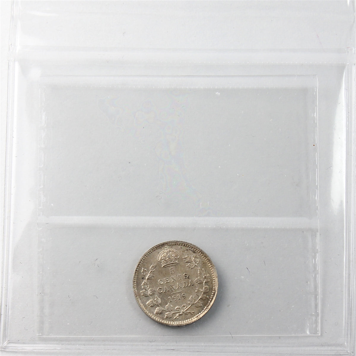 1919 Canada 5-cents ICCS Certified AU58