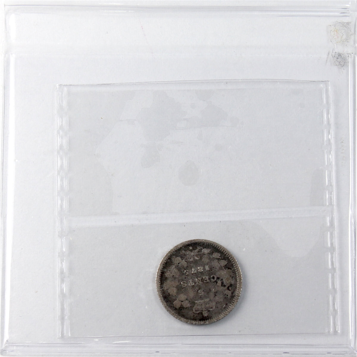 1875H Small Date Canada 5-cents ICCS Certified AG3 (MH 409)