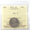 1926 Far 6 Canada 5-cents ICCS Certified VG8 (XCN 144)