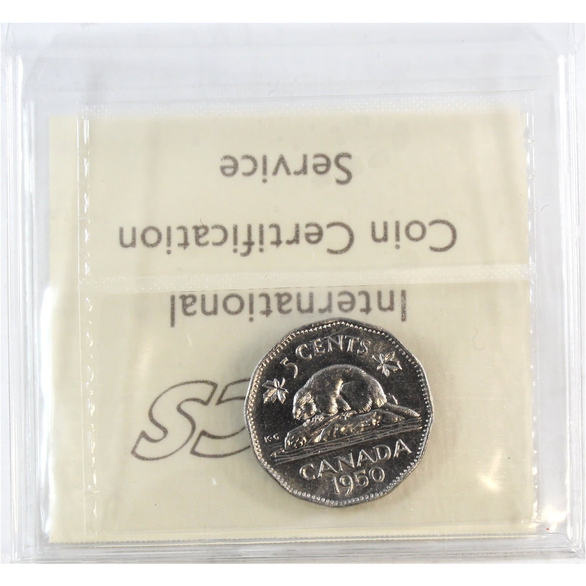 1950 Canada 5-cents ICCS Certified MS63