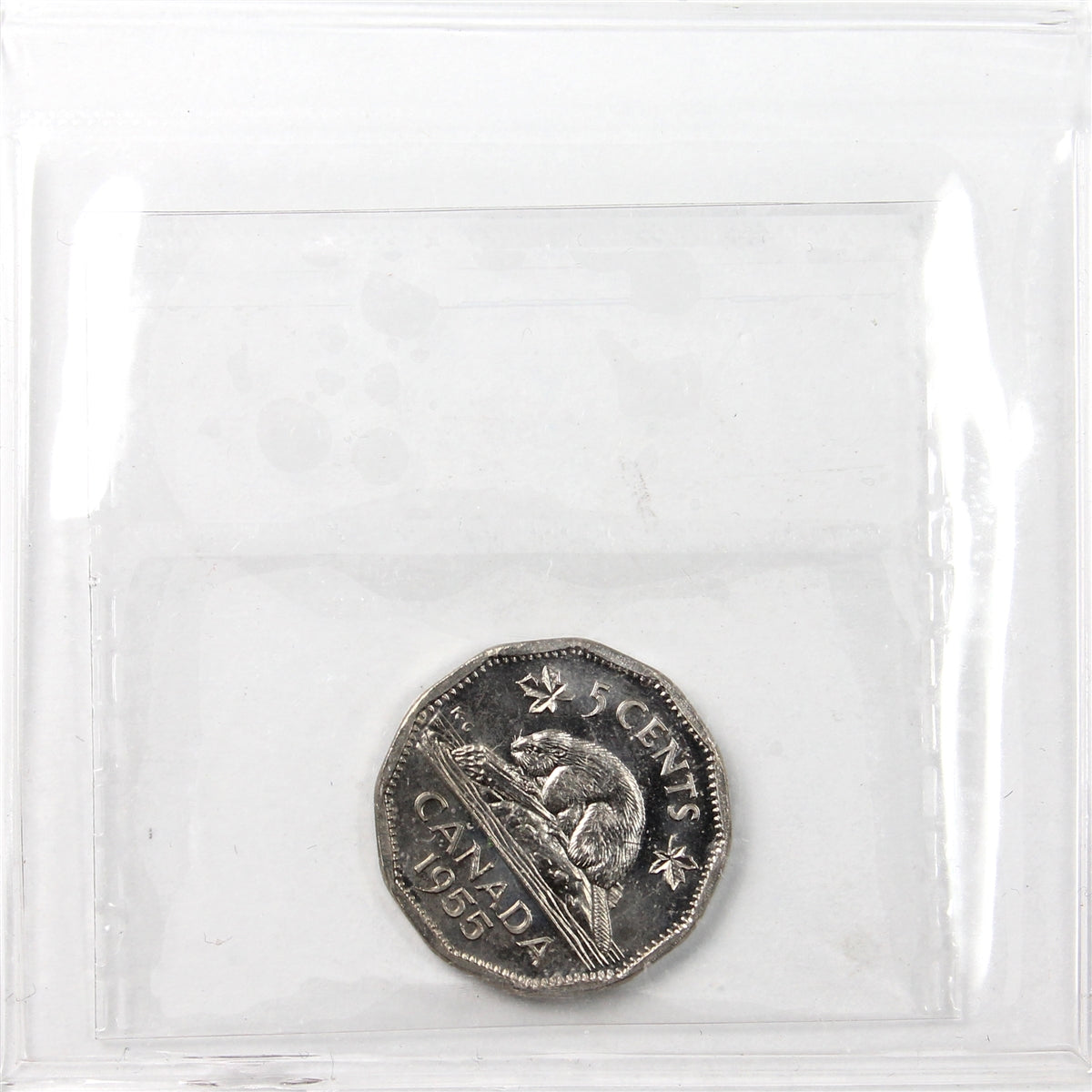 1955 Canada 5-cents ICCS Certified PL-66