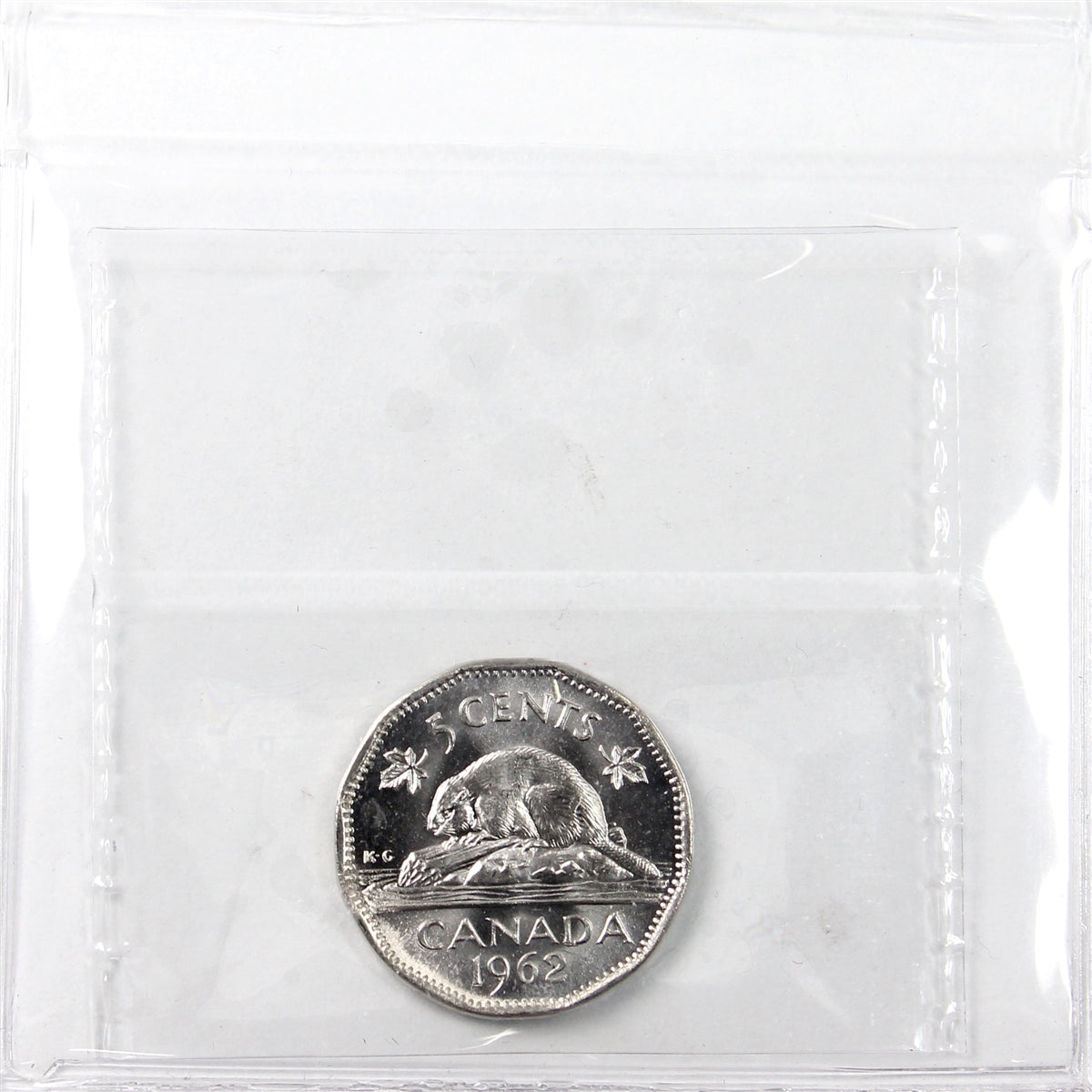 1962 Double 19 Canada 5-cents ICCS Certified MS62